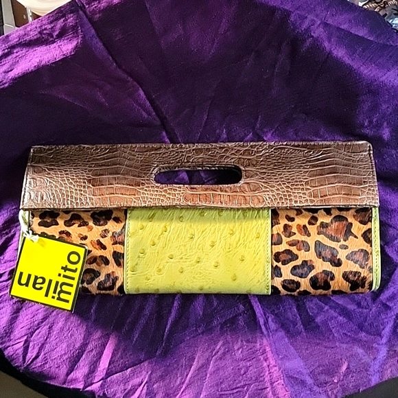 Mito Milan clutch with strap. - Picture 1 of 8